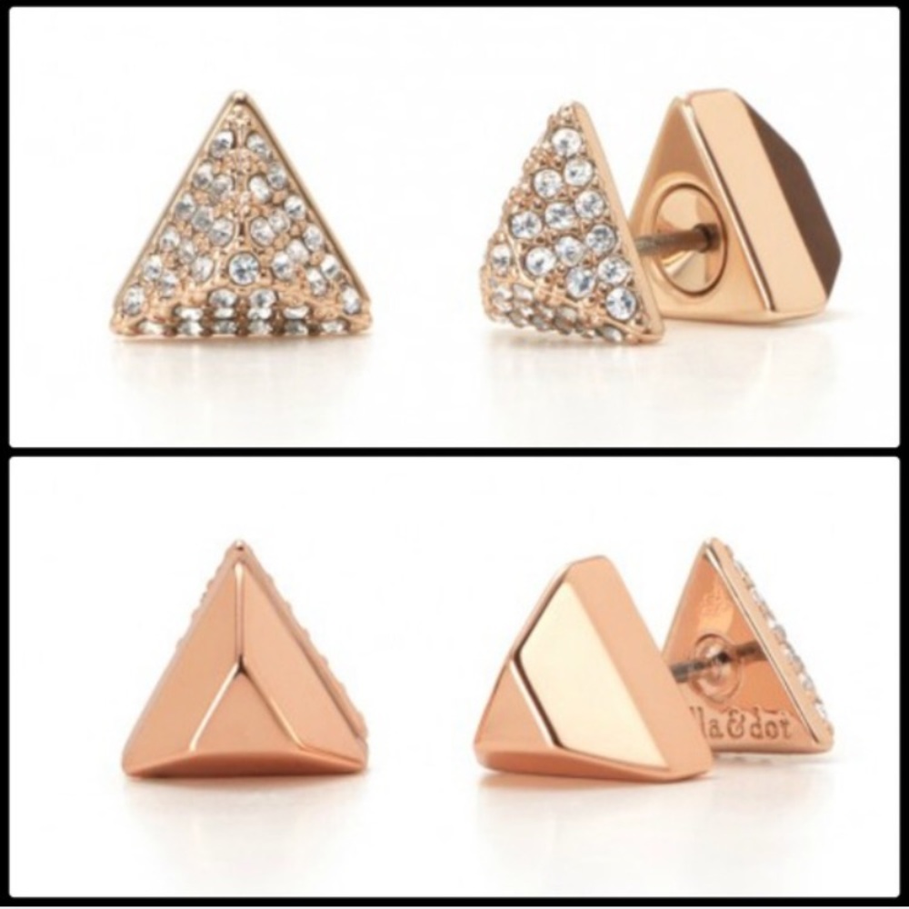 Stella & Dot Deja Vu studs - rose gold